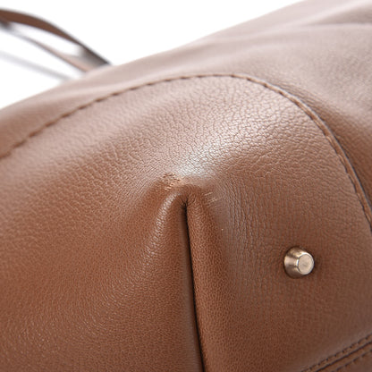 Lanvin Grained Calfskin Shopper Tote Brown 9 of 12