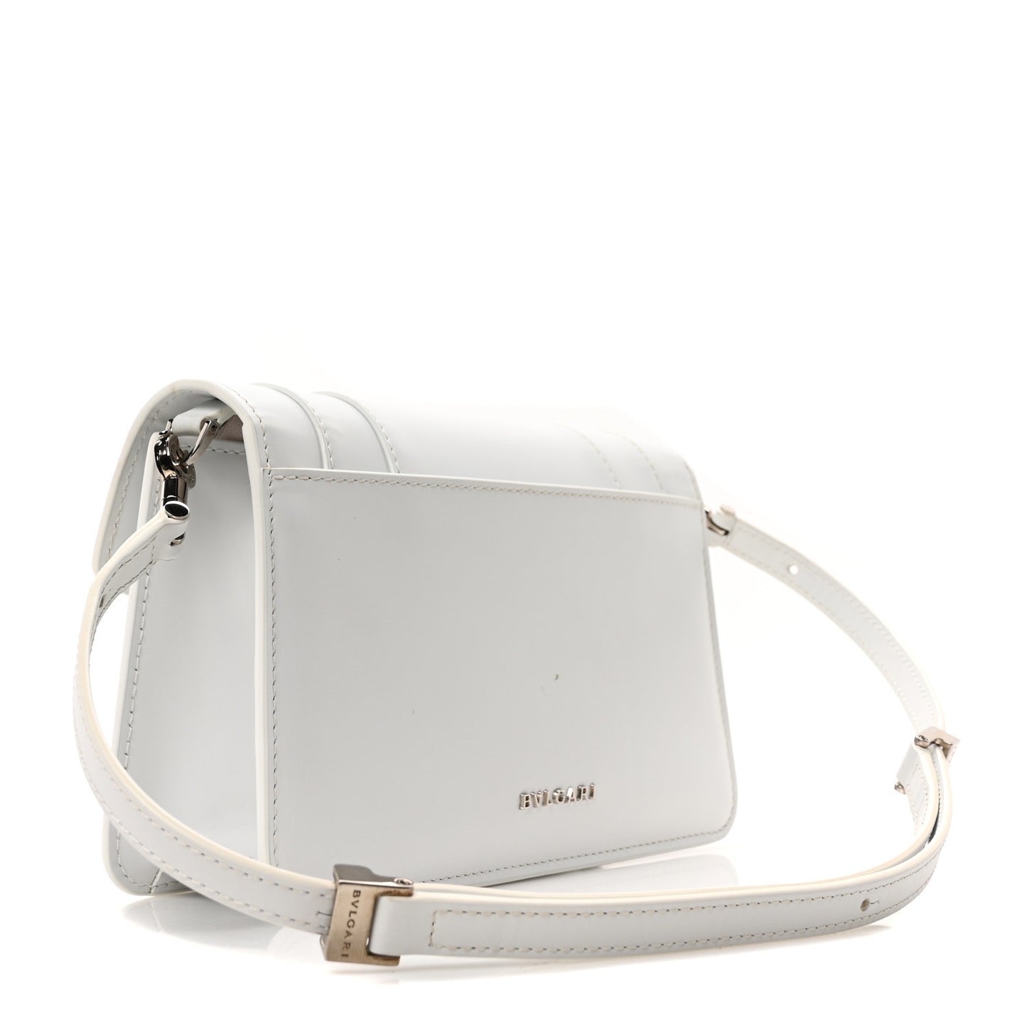 Calfskin Serpenti Forever East West Shoulder Bag White