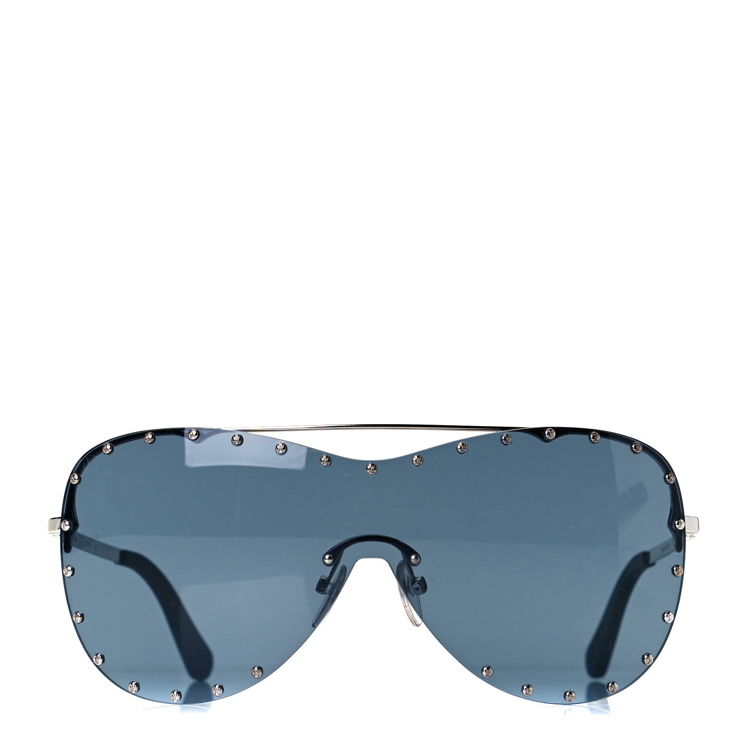 Louis Vuitton Metal The Party Shield Sunglasses Z1056W Black 2 of 6