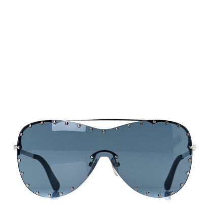 Louis Vuitton Metal The Party Shield Sunglasses Z1056W Black 2 of 6
