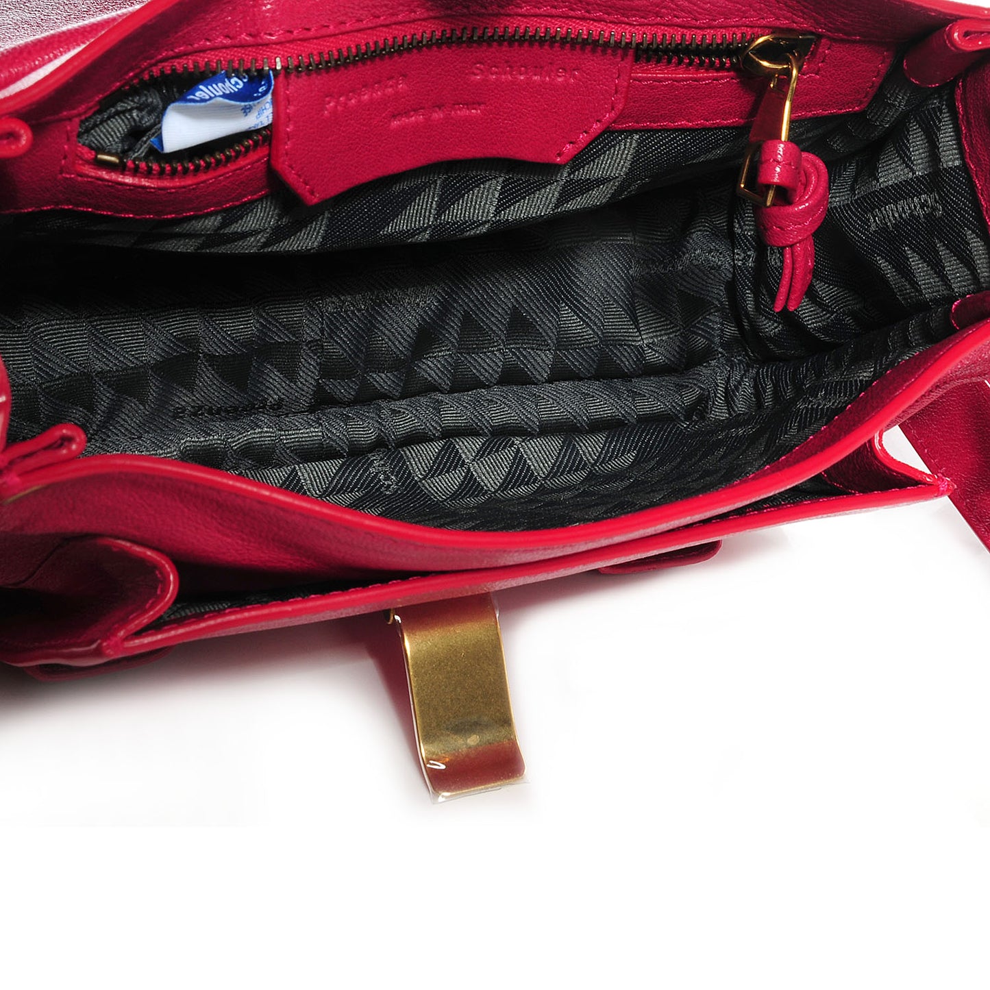 Leather PS1 Mini Pouch Messenger Bag Raspberry