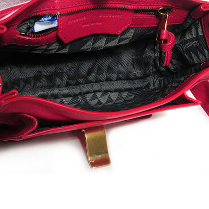 Proenza Schouler Leather PS1 Mini Pouch Messenger Bag Raspberry 9 of 13