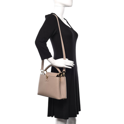 Louis Vuitton Taurillon Capucines BB Galet 2 of 9