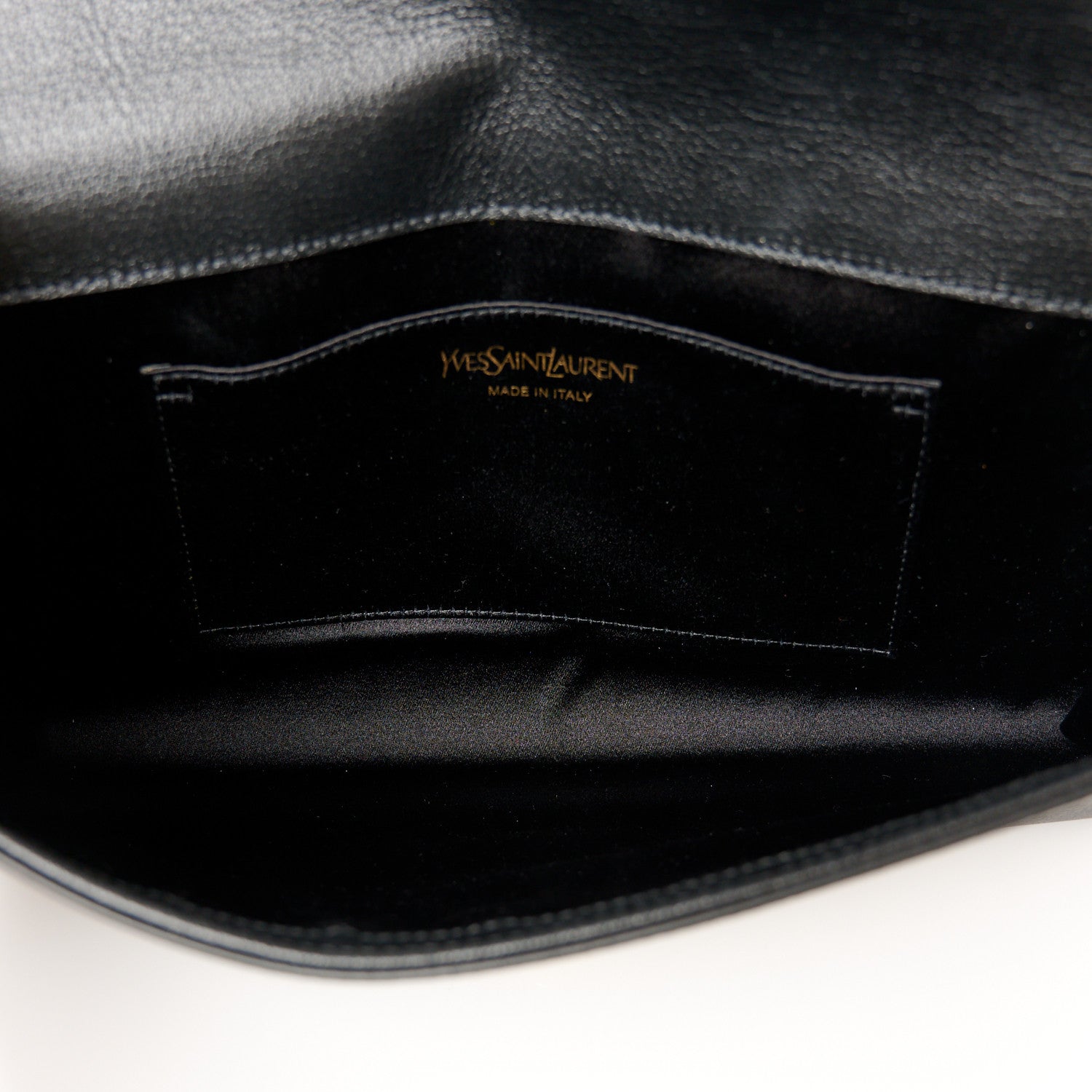 Saint Laurent Calfskin Monogram Large Belle De Jour Clutch Black 5 of 7