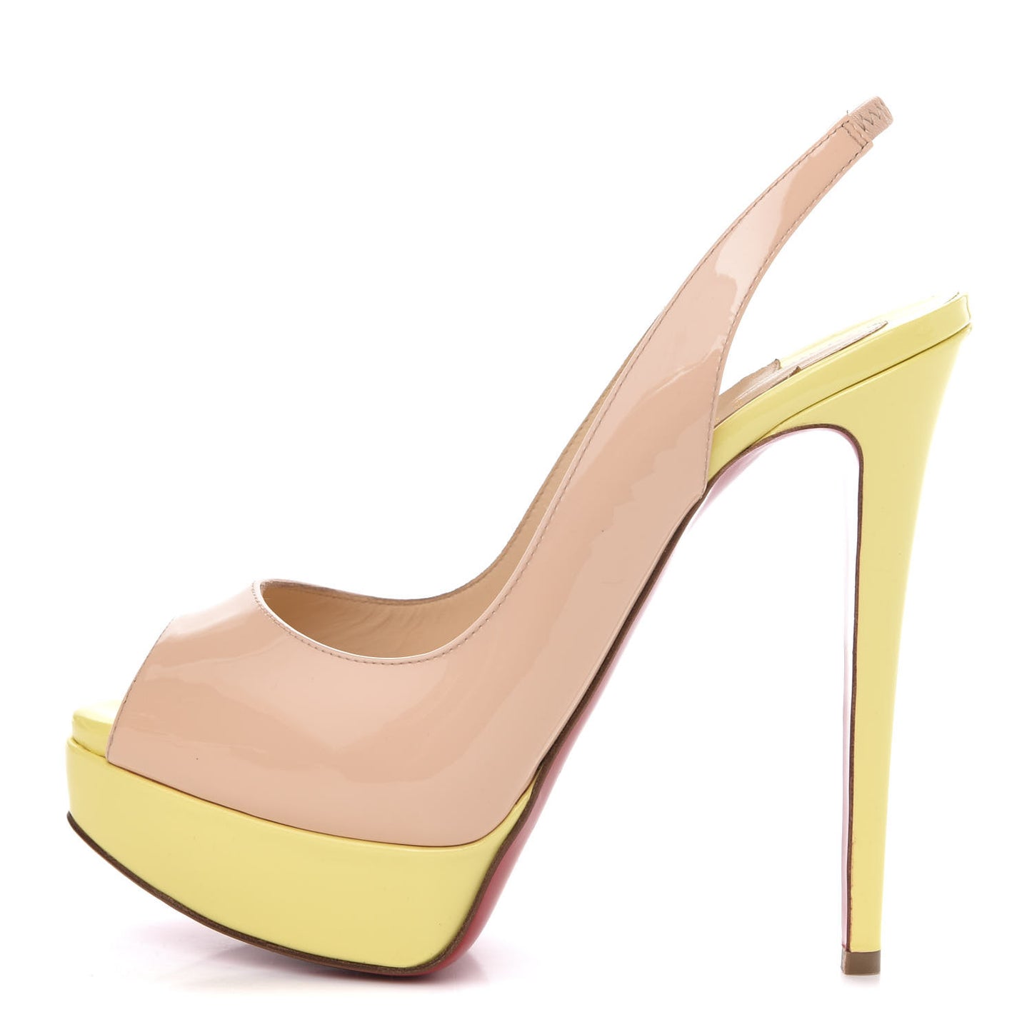 Patent Lady Peep Sling 150 Pumps 37.5 Poudre