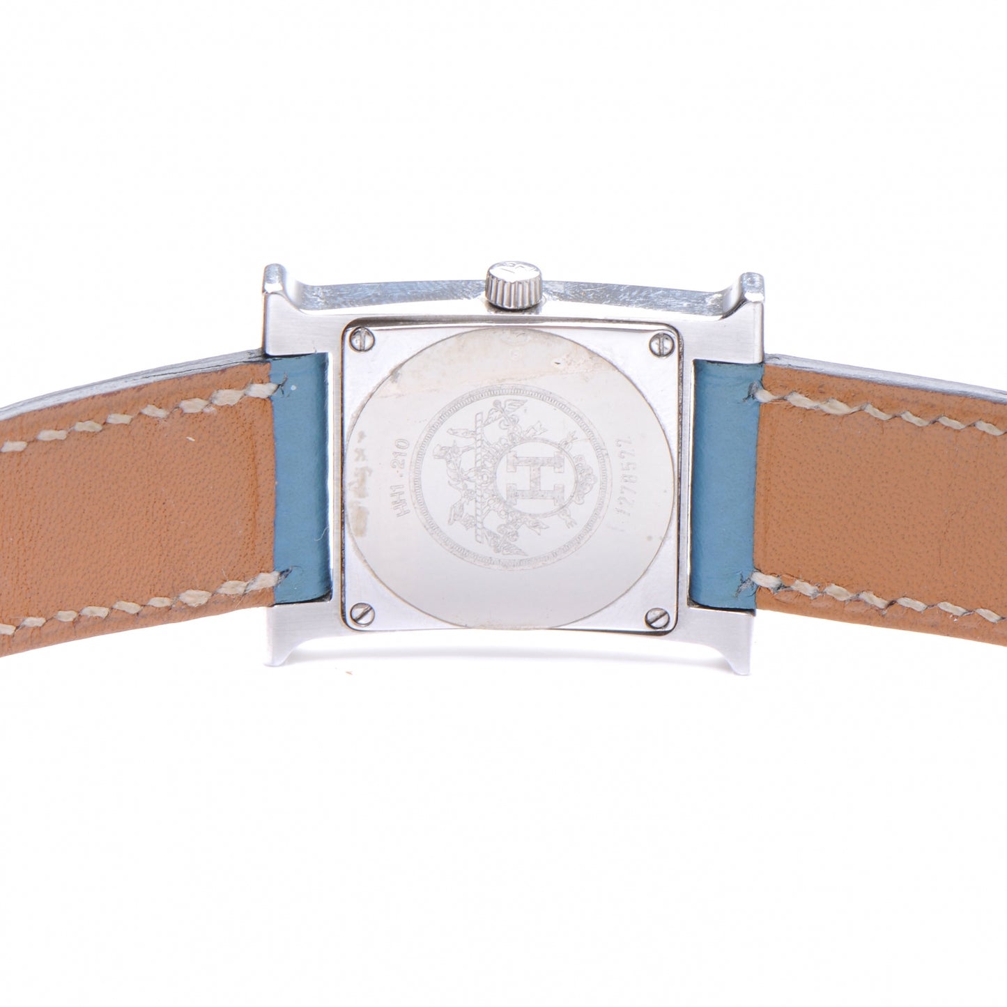 Stainless Steel Epsom 21mm Heure H Hour Watch Blue Jean