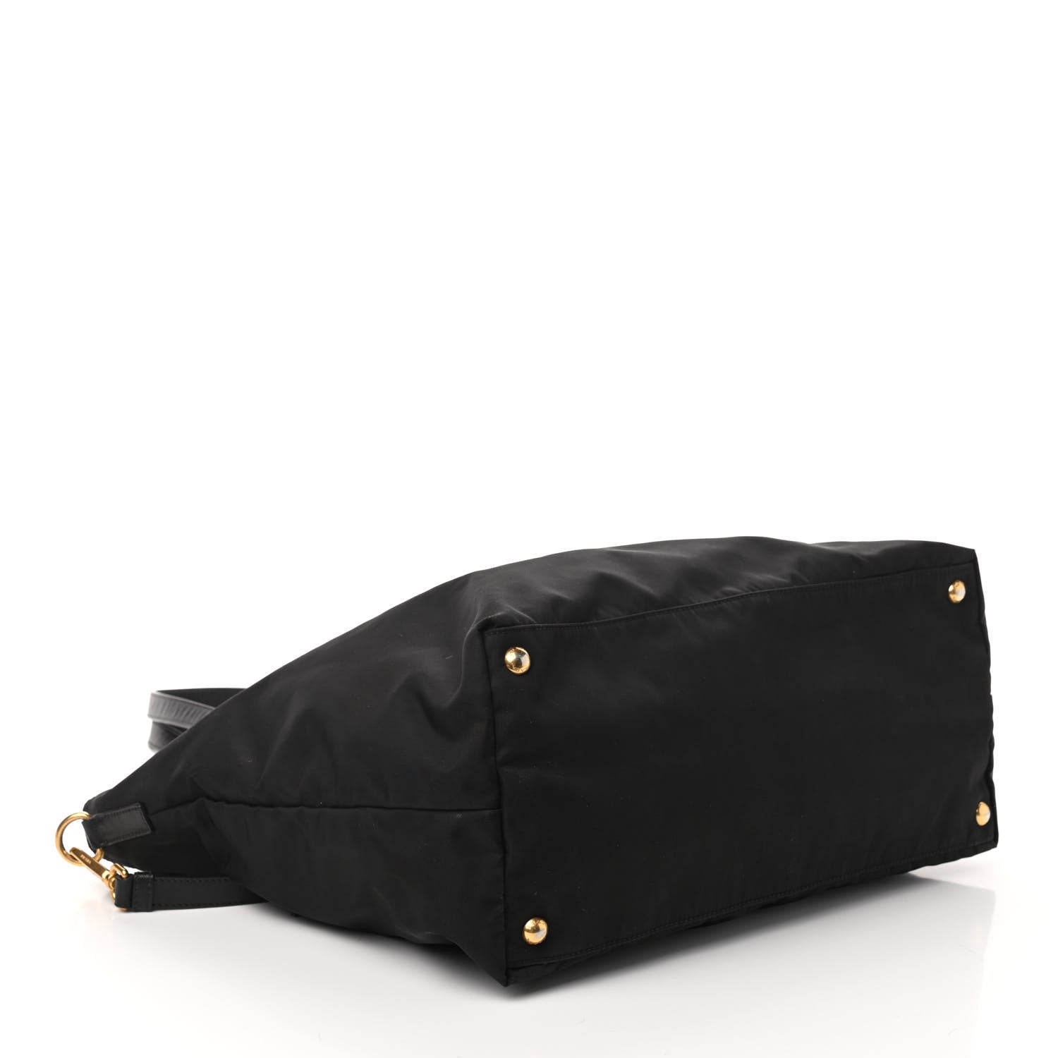 Prada Tessuto Nylon Saffiano Tote Black 5 of 10