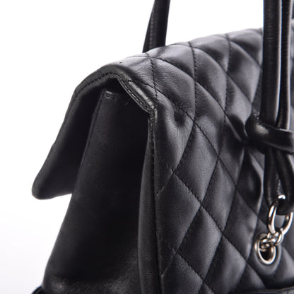 Chanel Calfskin Quilted Large Cambon Flap Black 10 of 13