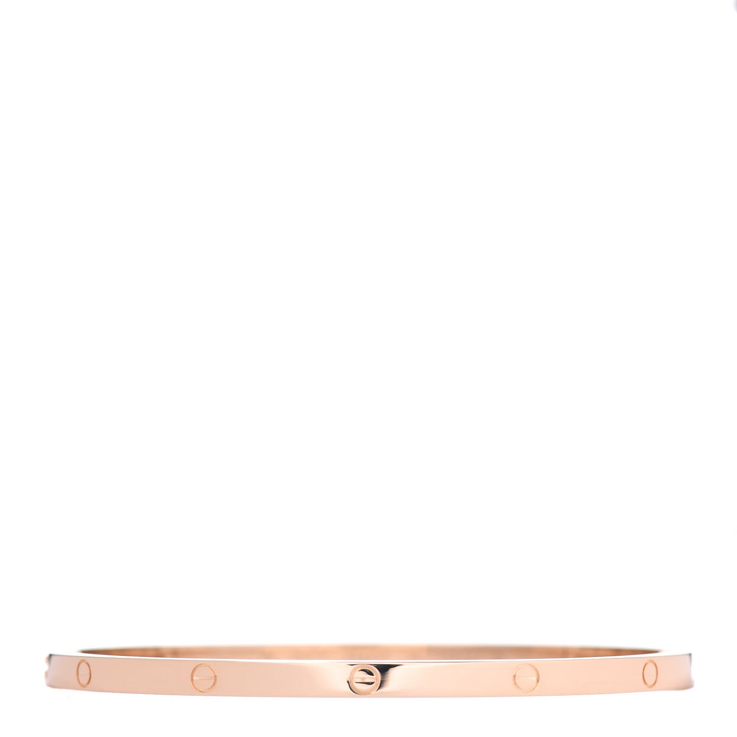 18K Yellow Gold Small LOVE Bracelet 19