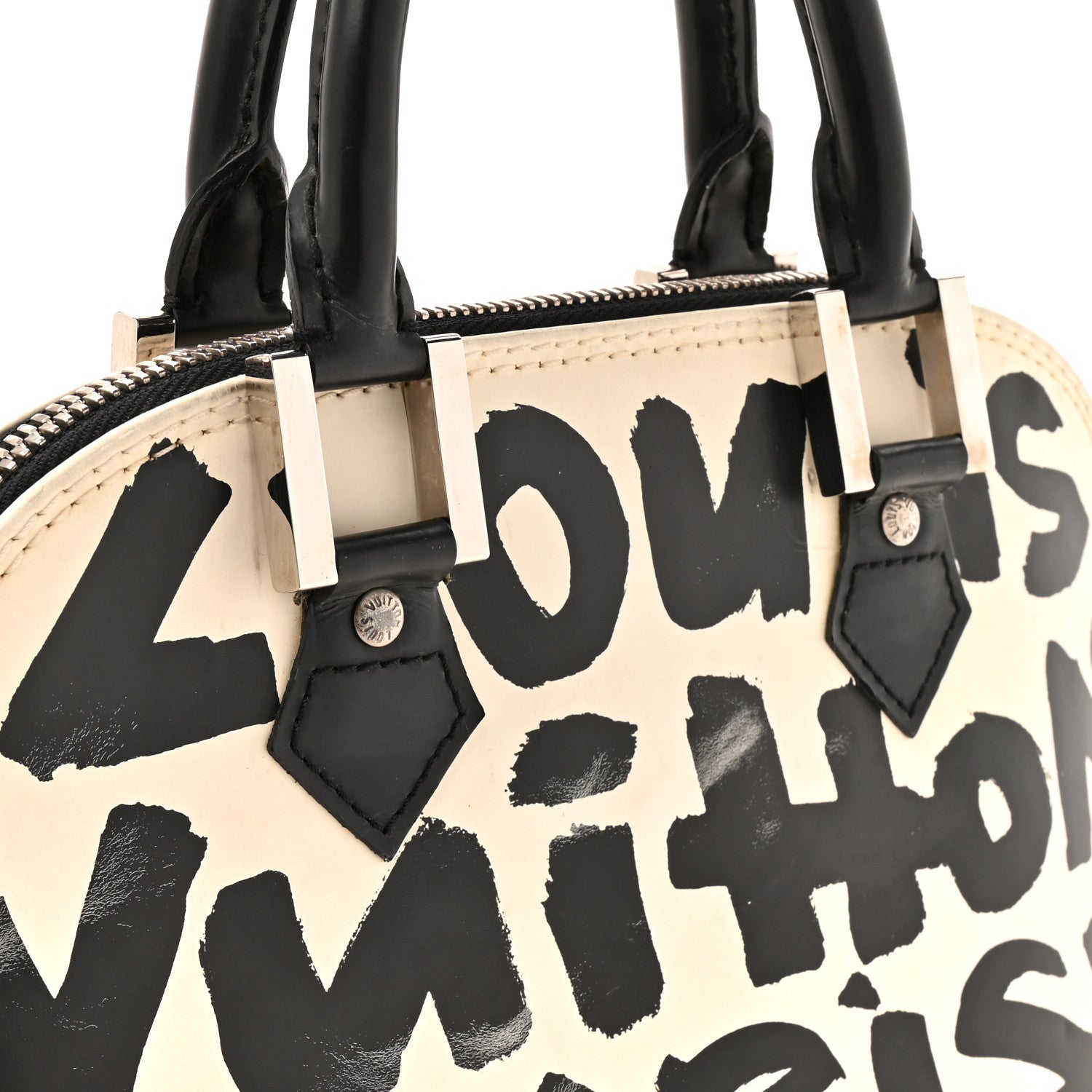 Louis Vuitton Graffiti Alma MM Black 11 of 14