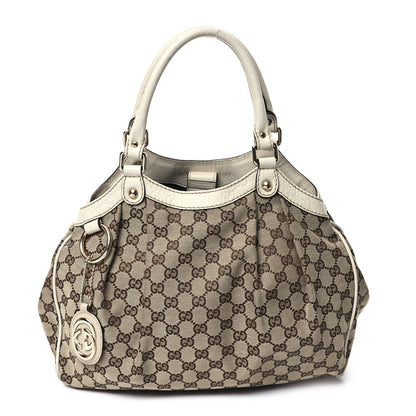 Gucci Monogram Medium Sukey Tote Off White 1 of 10
