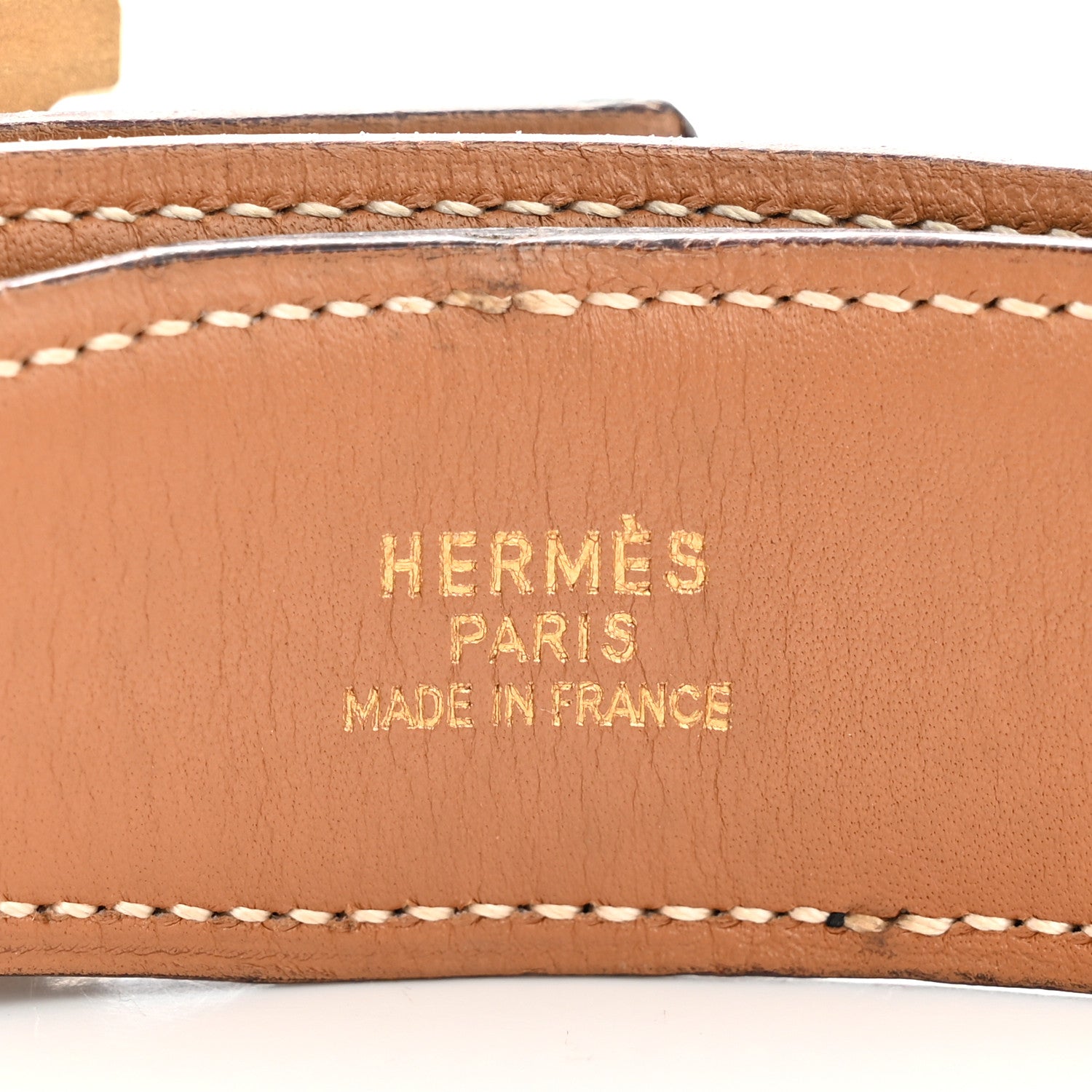 Hermes Box Chamonix 32mm H Belt 80 32 Black Gold 3 of 6