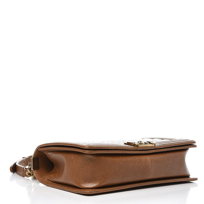 Chanel Caviar Quilted New Medium Boy Flap Brown 4 of 8
