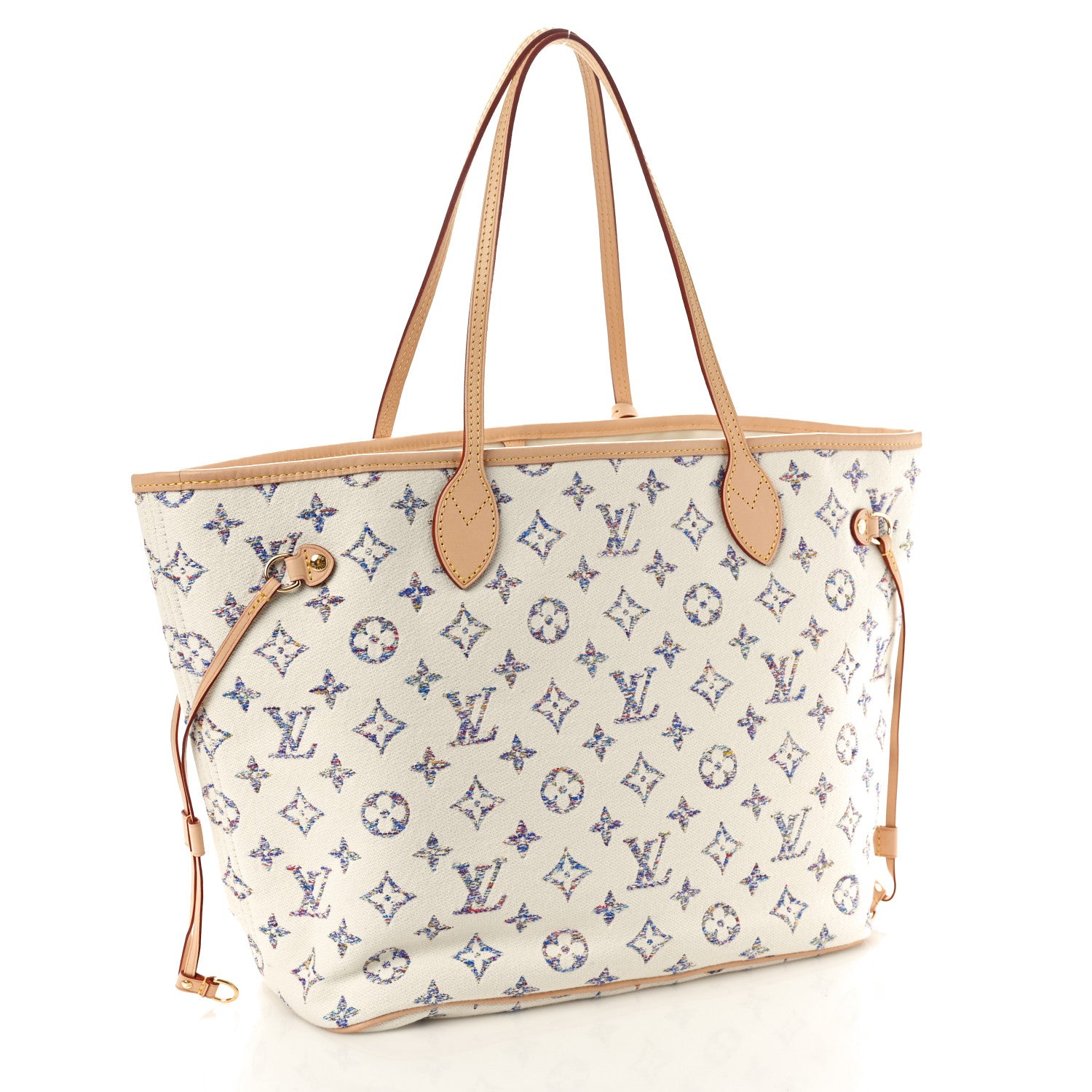 Louis Vuitton Monogram Jacquard Neverfull MM Multicolor Beige 4 of 10