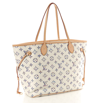 Louis Vuitton Monogram Jacquard Neverfull MM Multicolor Beige 4 of 10