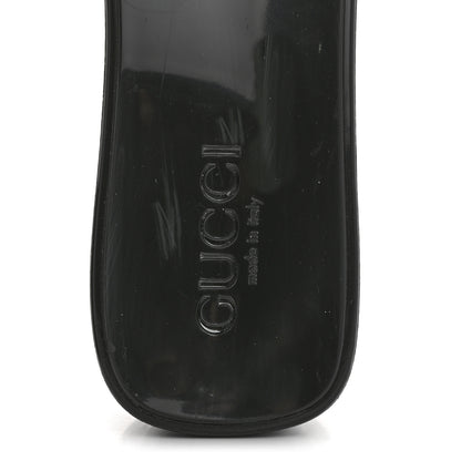 Gucci Rubber Gucci Logo Womens Platform 20/60mm Slide Sandals 37 Black 7 of 10