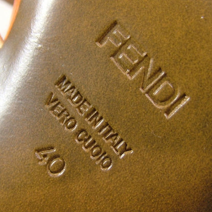 Fendi Leather Platform Heels Pumps Beige 6 of 8