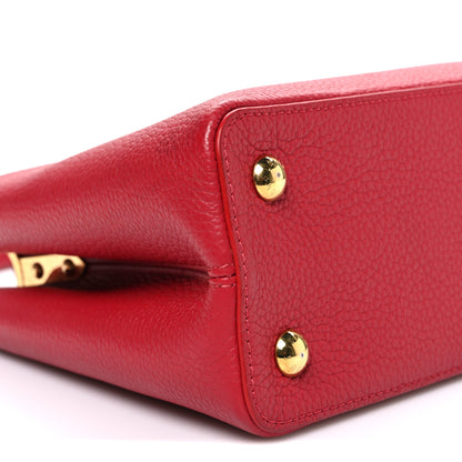 Louis Vuitton Taurillon Capucines PM Rubis 9 of 10