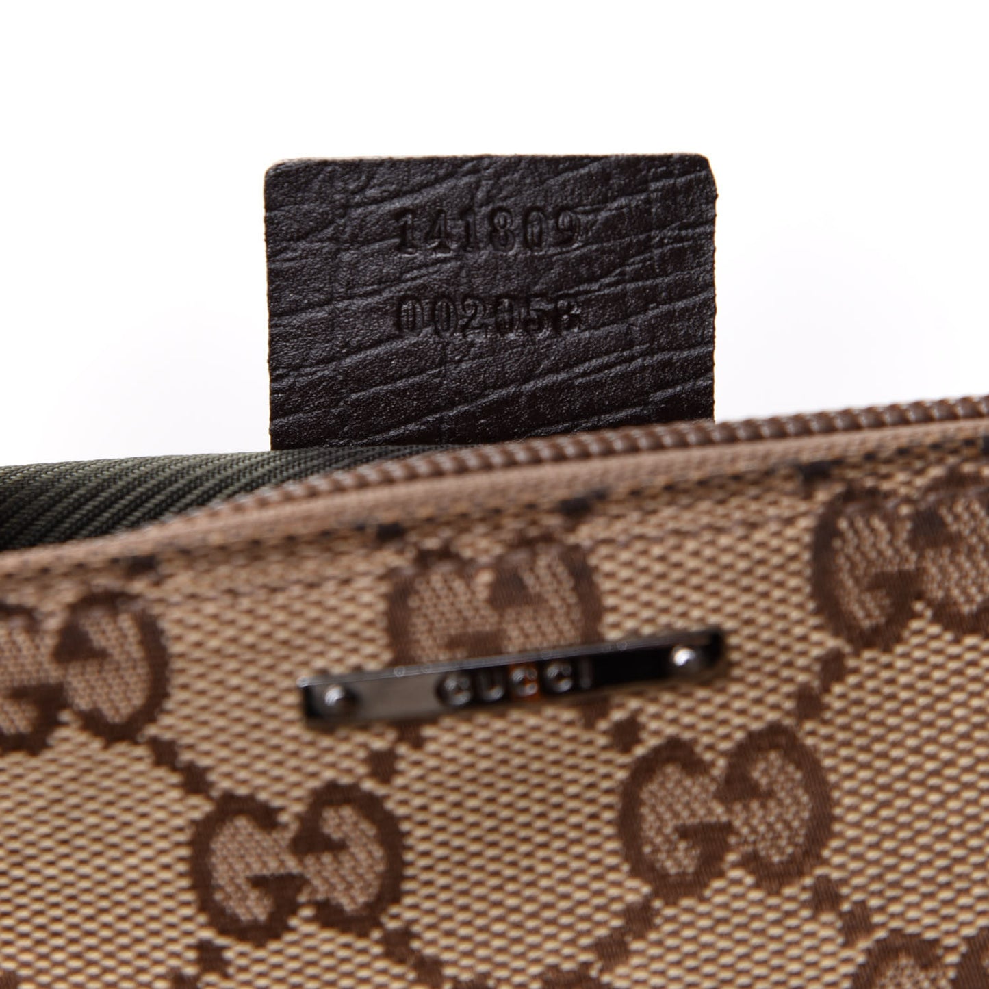 Monogram Web Boat Pochette Brown
