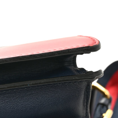 Gucci Moon Calfskin Bamboo Web Medium Dionysus Top Handle Bag Blue Emerald Hibiscus Red 12 of 13