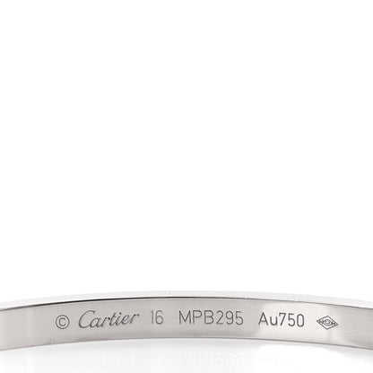 Cartier 18K White Gold Small LOVE Bracelet 16 4 of 4
