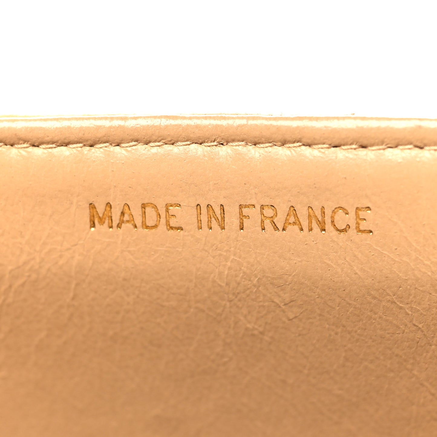Lambskin Quilted XL Jumbo Single Flap Beige