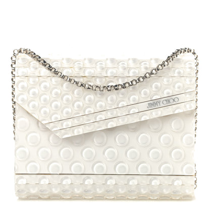 Jimmy Choo Acrylic Bubblewrap Candy Clutch White 1 of 13