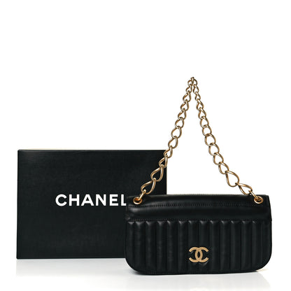 Chanel Calfskin Vertical Quilted Single Flap Black 8 of 8