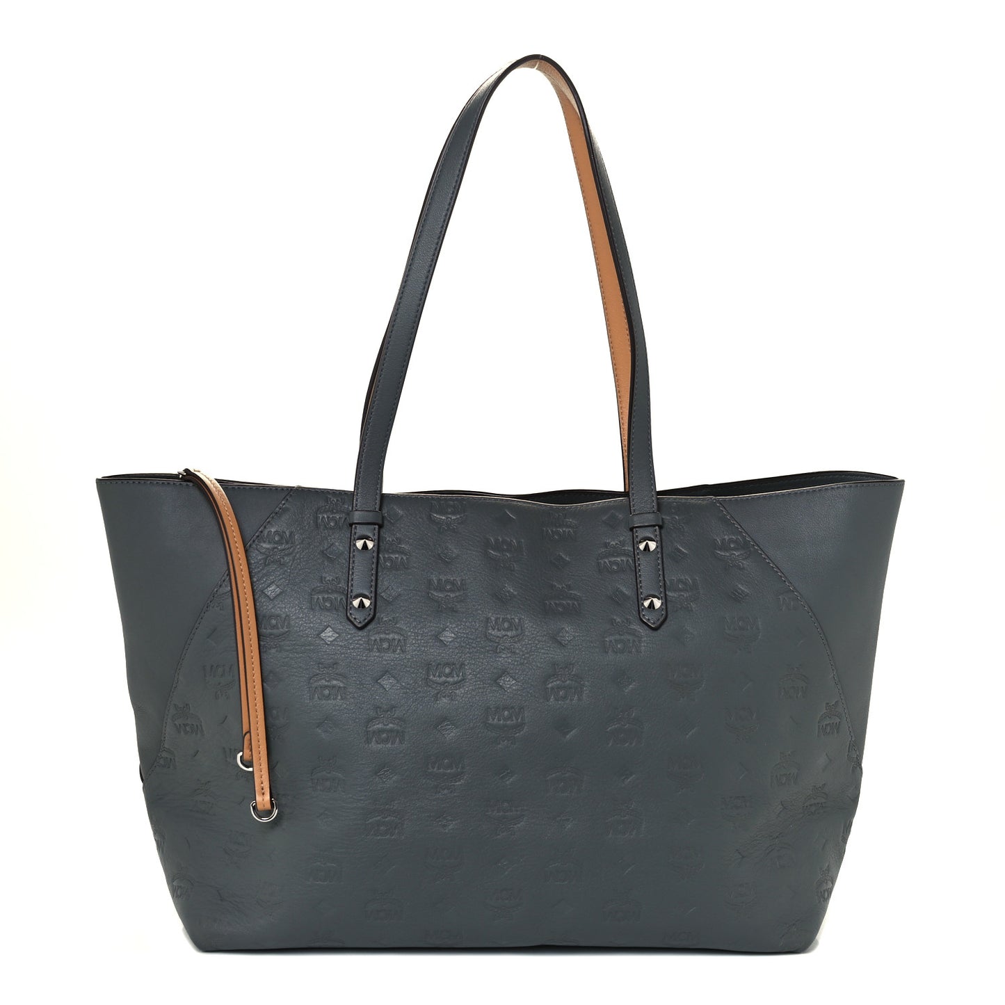 Calfskin Ottomar Monogram Medium Klara Shopper Tote Charcoal