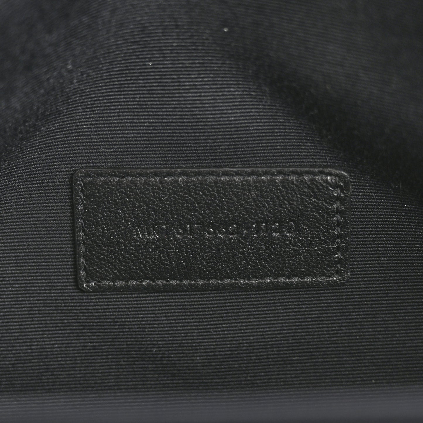 Grain De Poudre Matelasse Chevron Monogram Envelope Clutch Black