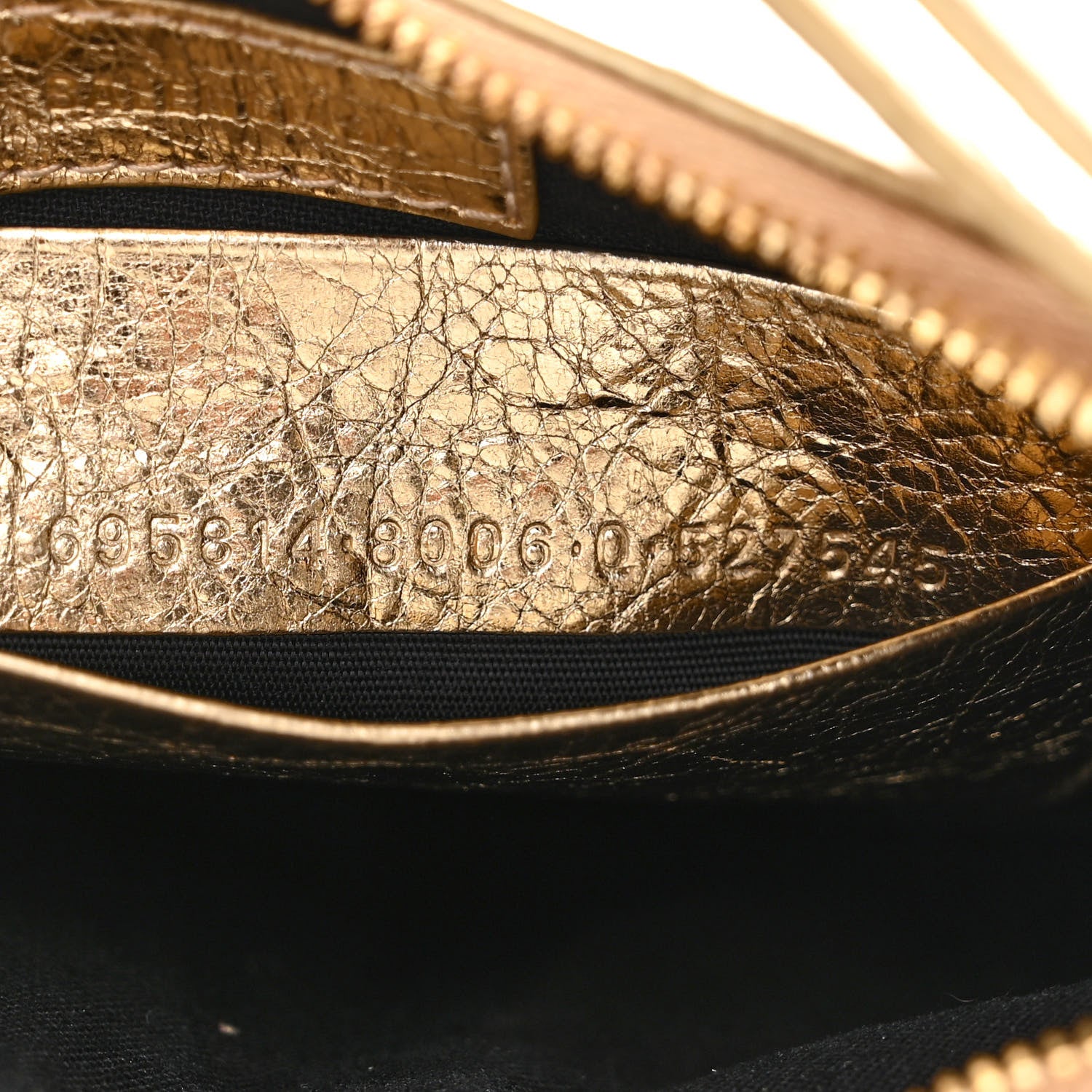 Balenciaga Metallic Arena Agneau Crystal Le Cagole Mini Purse With Chain Light Gold 8 of 11