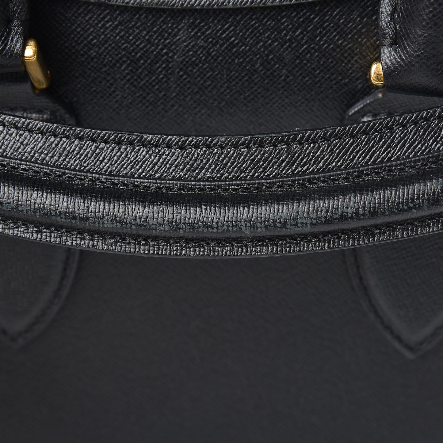 Grained Calfskin Large Heroine Black