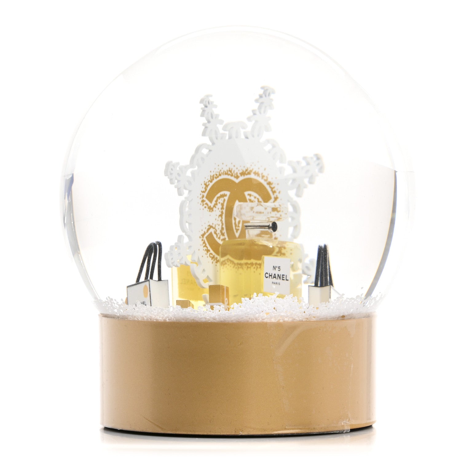 Chanel Glass N°5 Perfume Bottle Snow Globe 4 of 7