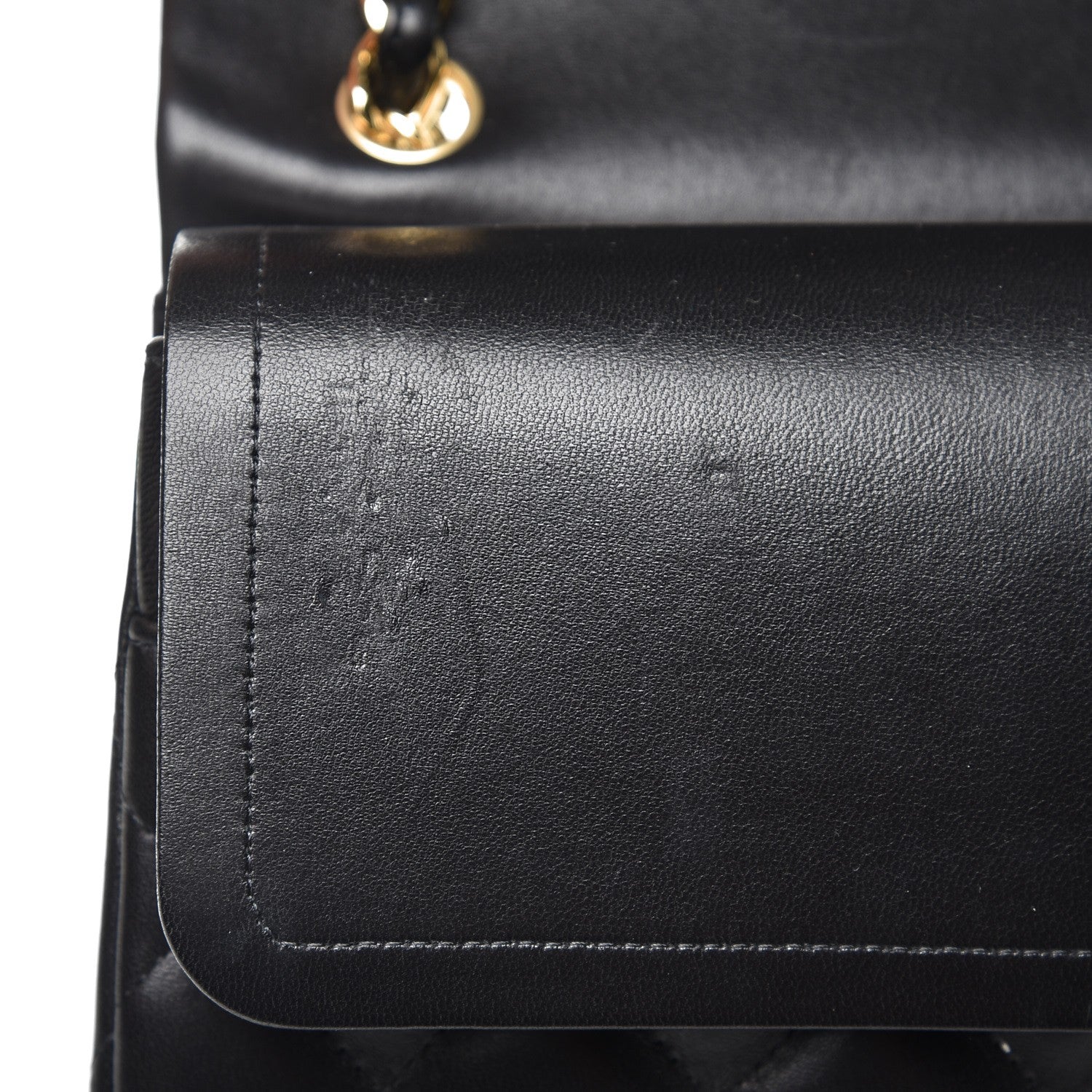 Chanel Lambskin Quilted Jumbo Double Flap Black 9 of 11