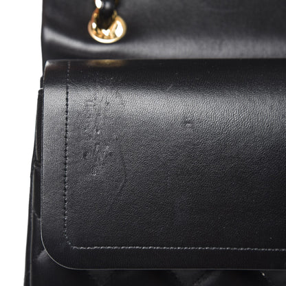Chanel Lambskin Quilted Jumbo Double Flap Black 9 of 11