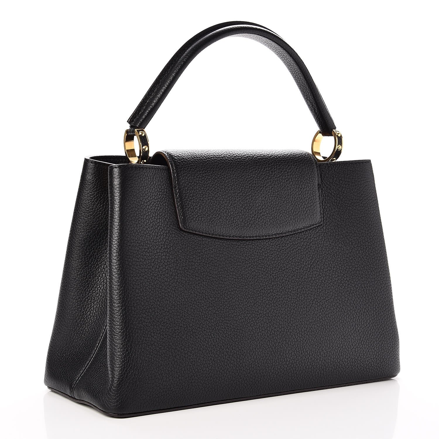 Louis Vuitton Taurillon Capucines MM Black 3 of 7