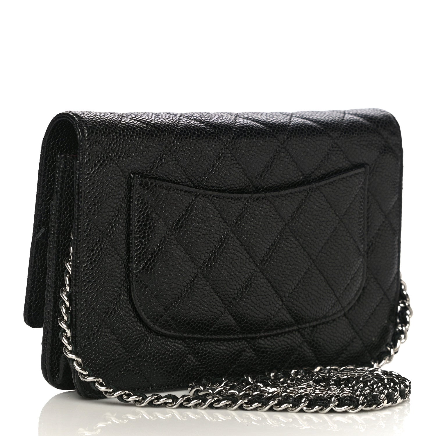 Chanel Caviar Quilted Wallet On Chain WOC Black 3 of 10