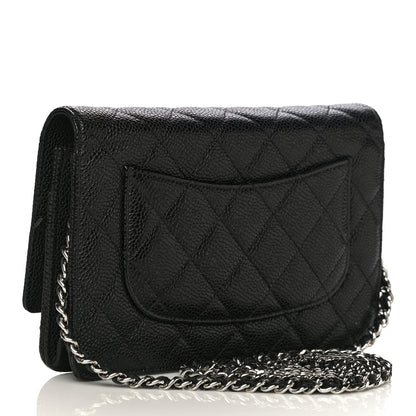 Chanel Caviar Quilted Wallet On Chain WOC Black 3 of 10