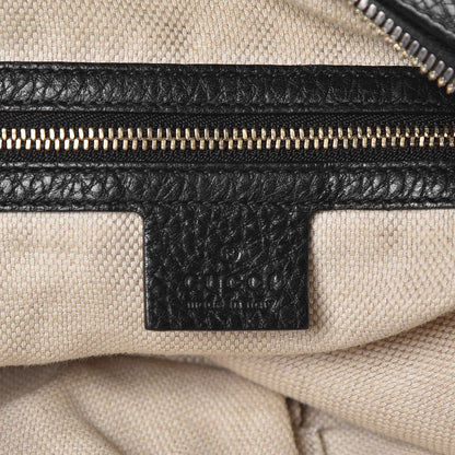 Gucci Pebbled Calfskin Medium Soho Chain Hobo Black 6 of 7