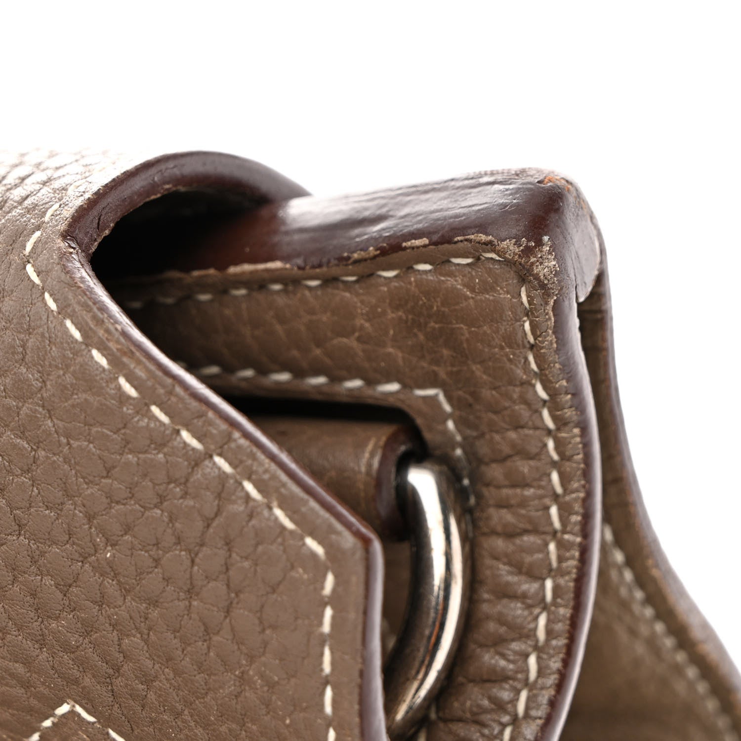 Hermes Taurillon Clemence Jypsiere 37 Etoupe 25 of 30