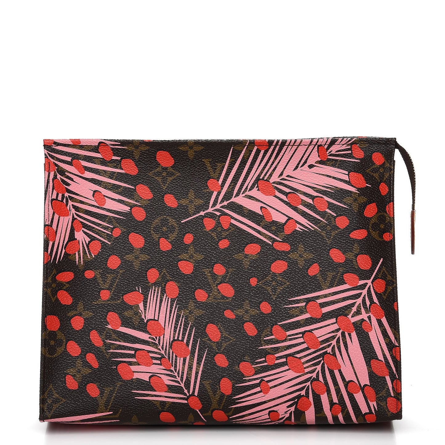 Monogram Jungle Dots Toiletry Pouch 26 Sugar Pink Poppy