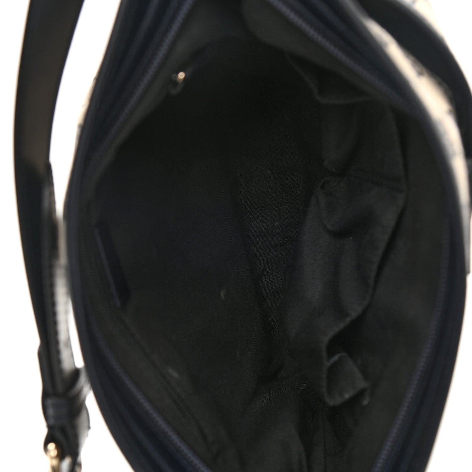 Gucci GG Supreme Monogram Web Flat Messenger Bag Navy 5 of 9
