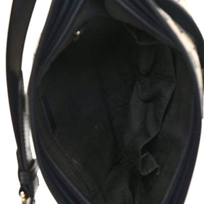 Gucci GG Supreme Monogram Web Flat Messenger Bag Navy 5 of 9