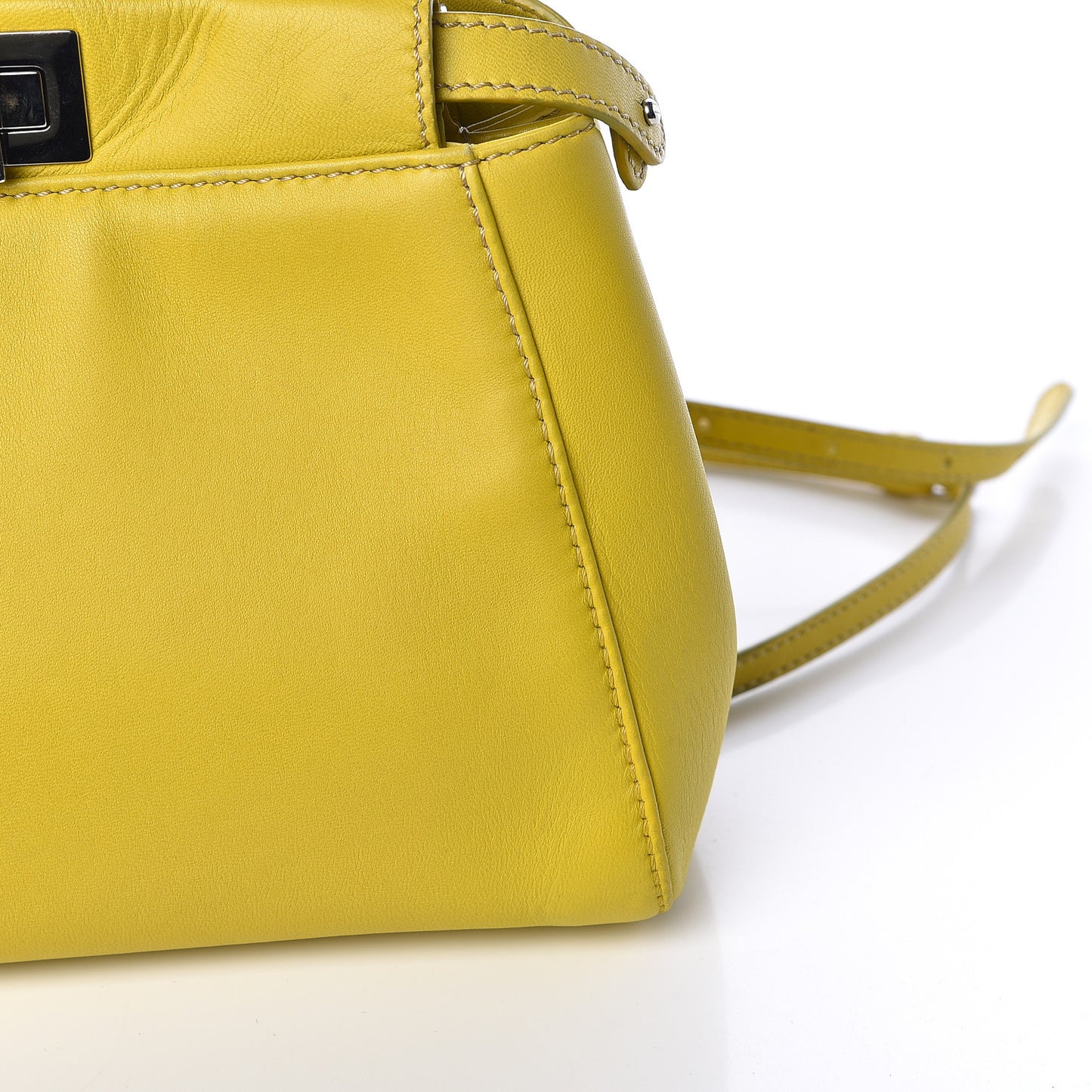 Nappa Mini Peekaboo Iconic Satchel Lime