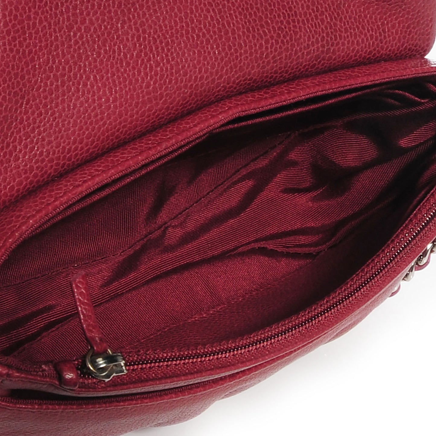 Caviar Half Moon Wallet On Chain WOC Red