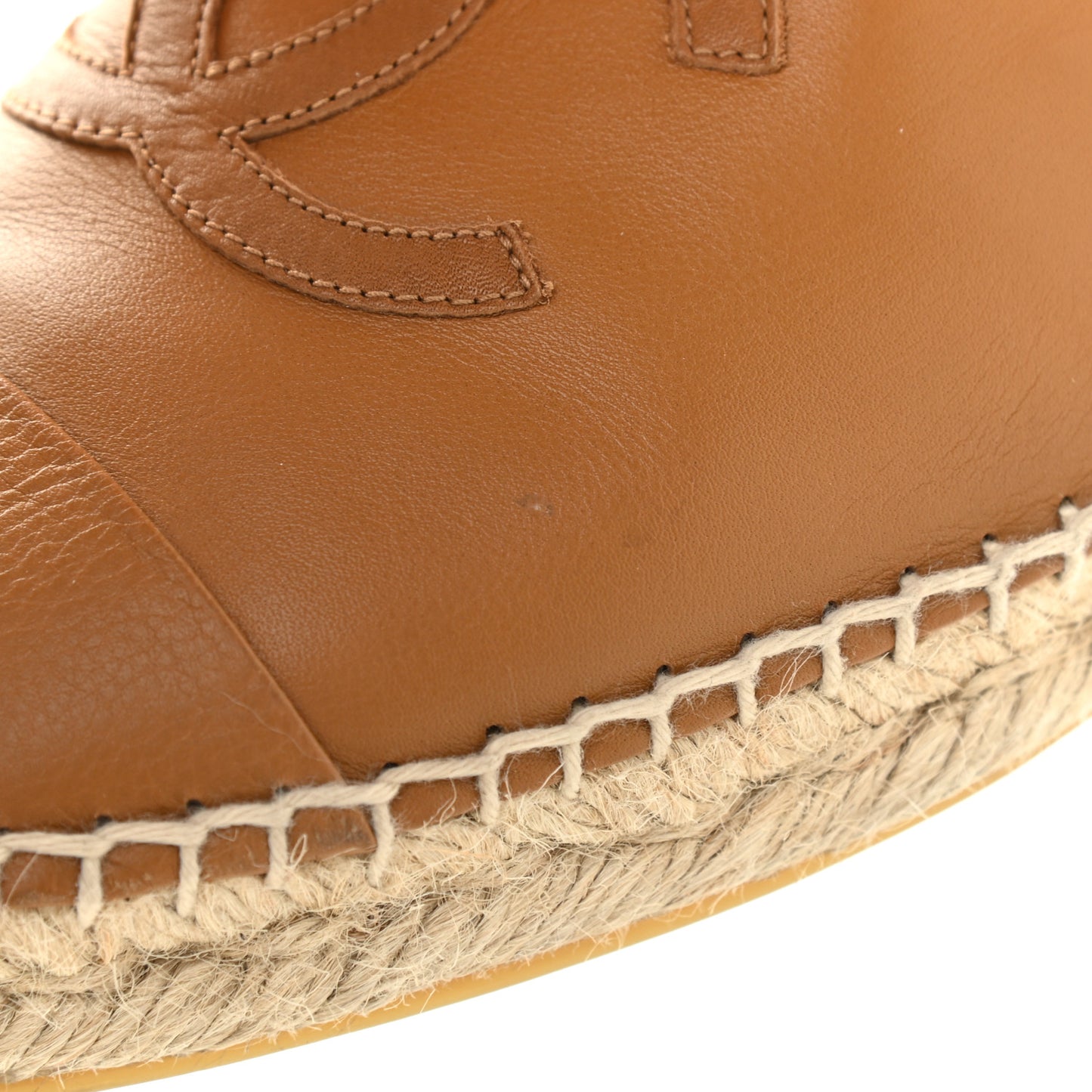 Lambskin CC Espadrilles 40 Light Brown