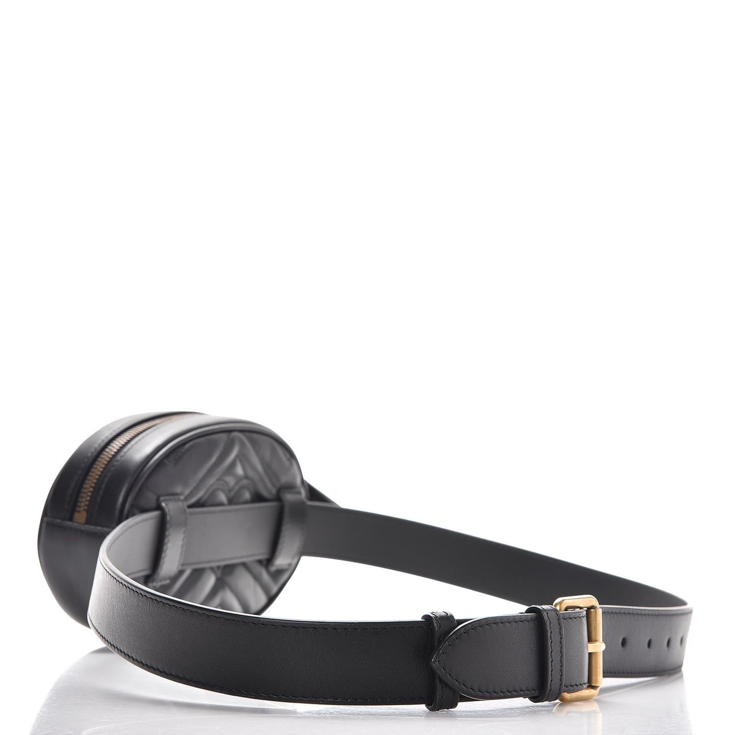 Calfskin Matelasse GG Marmont Belt Bag 95 38 Black