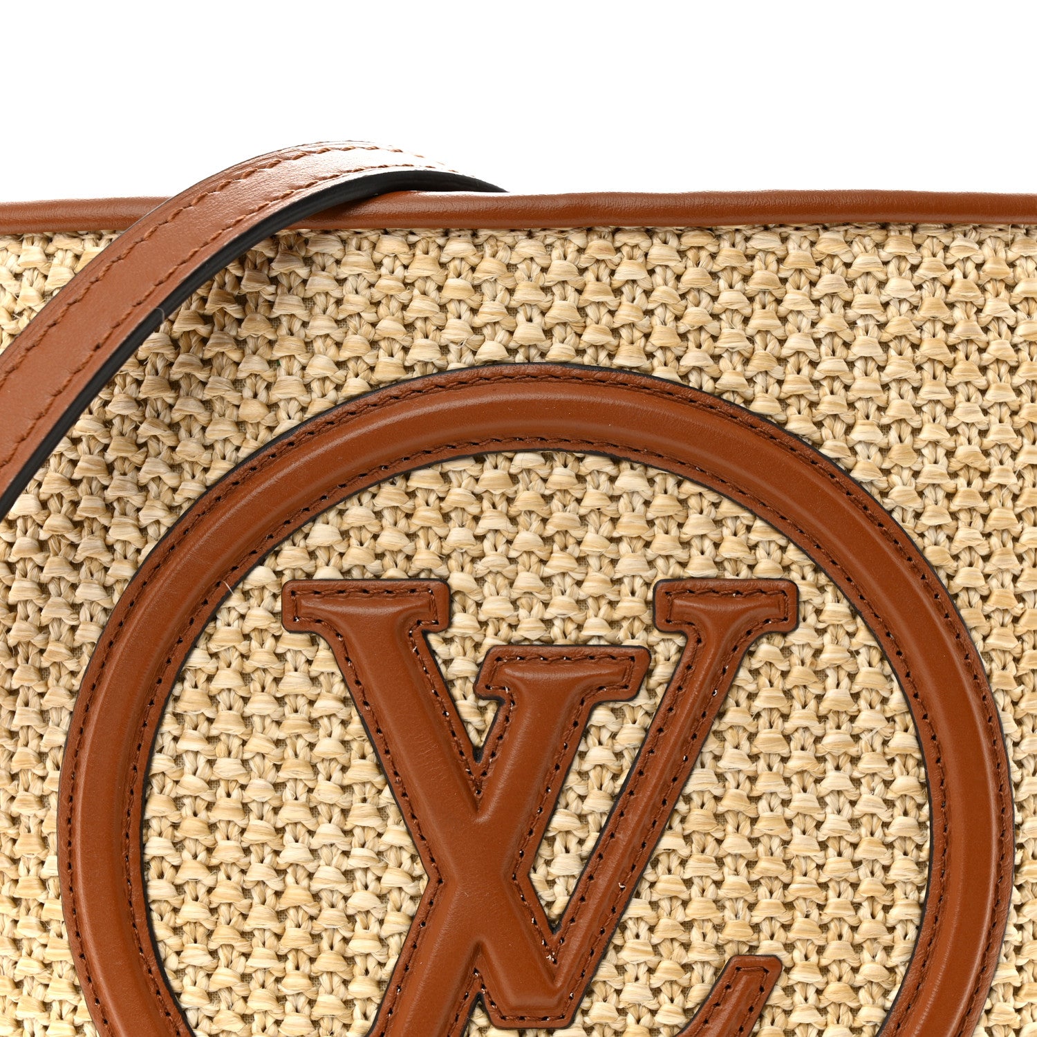 Louis Vuitton Kitted Raffia Petit Bucket Caramel 7 of 9