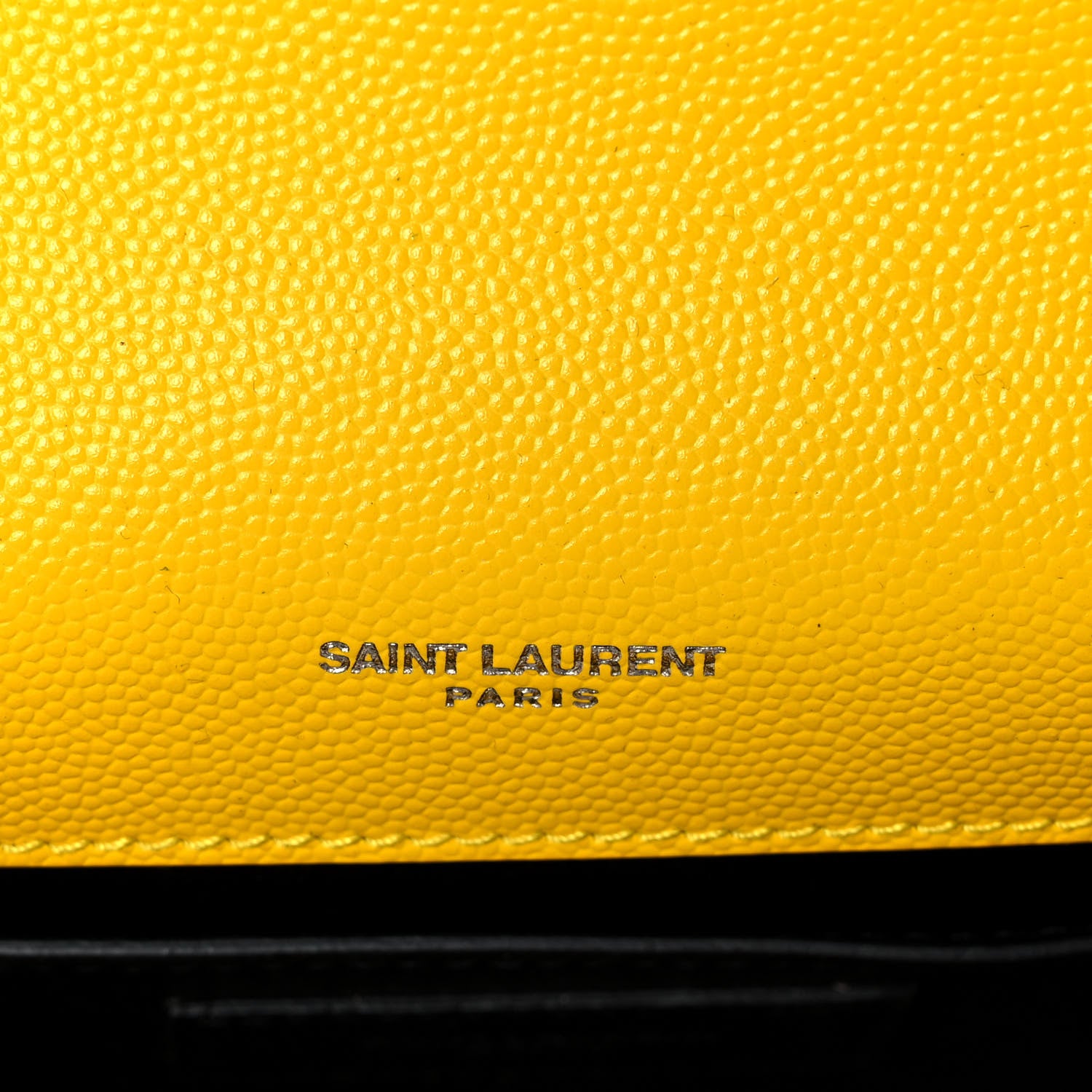 Saint Laurent Patent Grain de Poudre Small Monogram Kate Satchel Mimosa 6 of 10