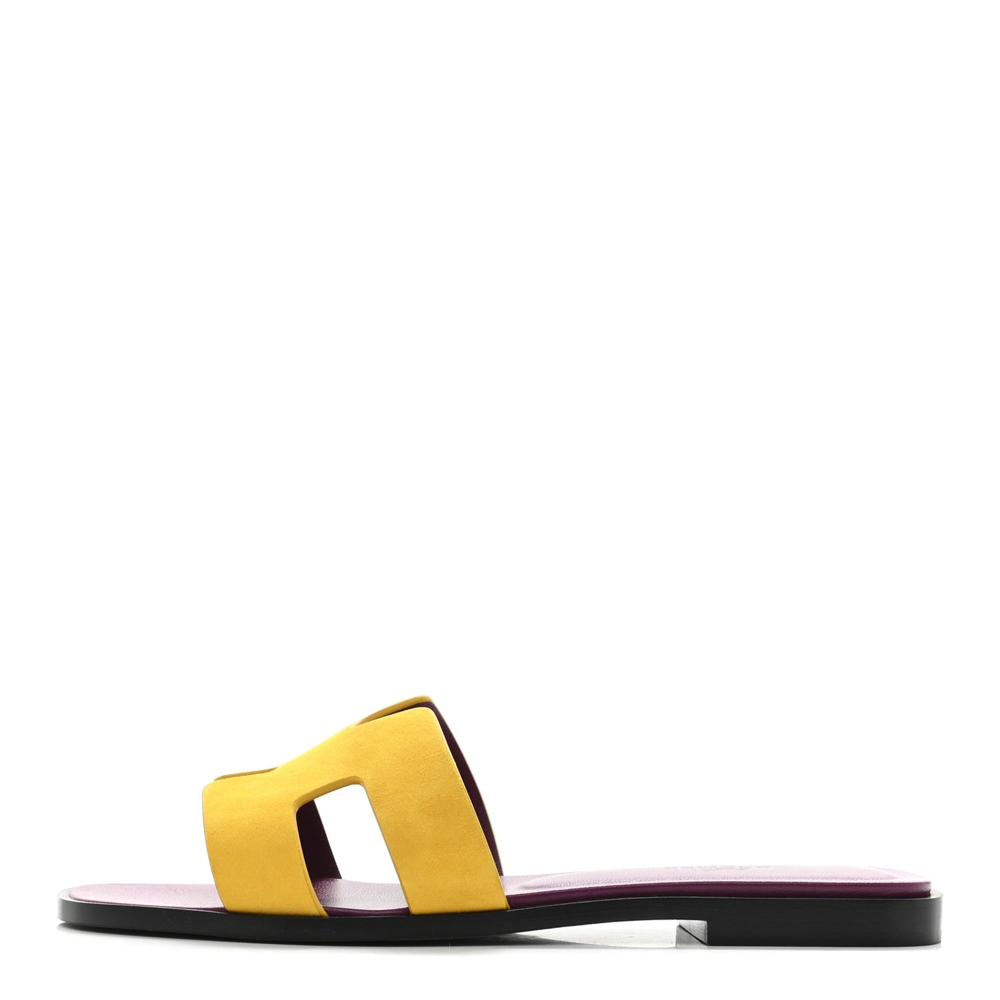 Suede Goatskin Oran Sandals 37.5 Jaune Topaze